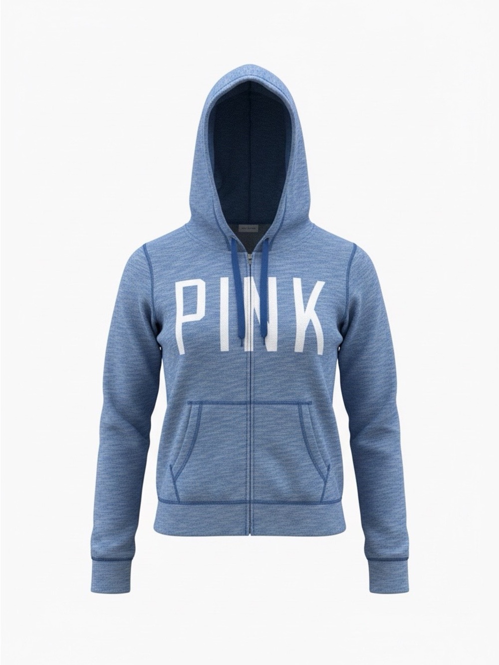 PINK Victoria's Secret Heather Blue Zip Hoodie